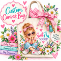 The Sweet Pea Custom Canvas Bag - Add On